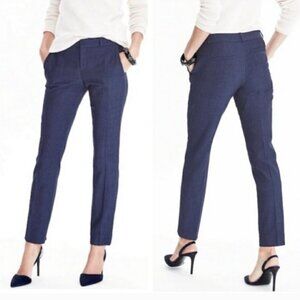 Banana Republic Wool Blend Slim Straight Navy Blue Pants Size 12 NWOT